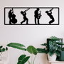 Wallity Faraza Escultura de Pared de Metal Negra